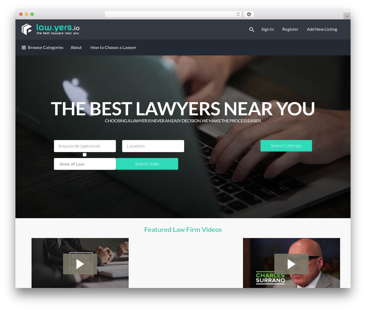 Listify WordPress theme design - law.yers.io Listify WordPress theme design - law.yers.io