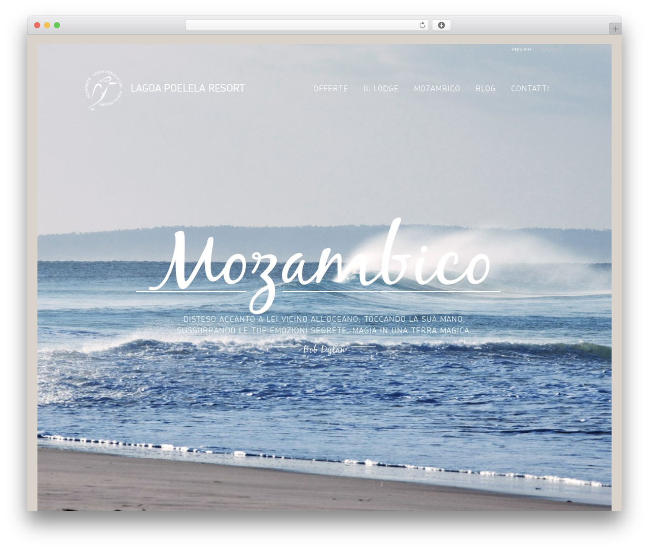 Luna WordPress theme - lagoapoelela.com