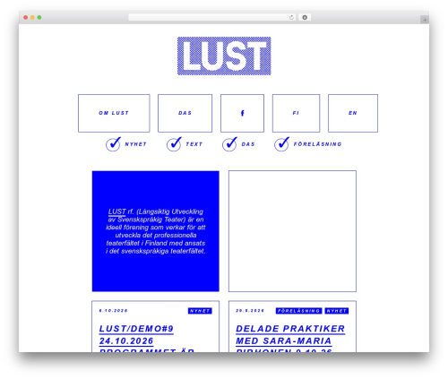 Lust WordPress theme - lust.fi