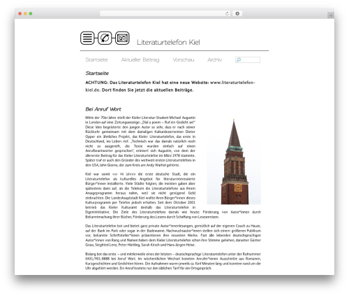 Regal theme WordPress - literaturtelefon-online.de