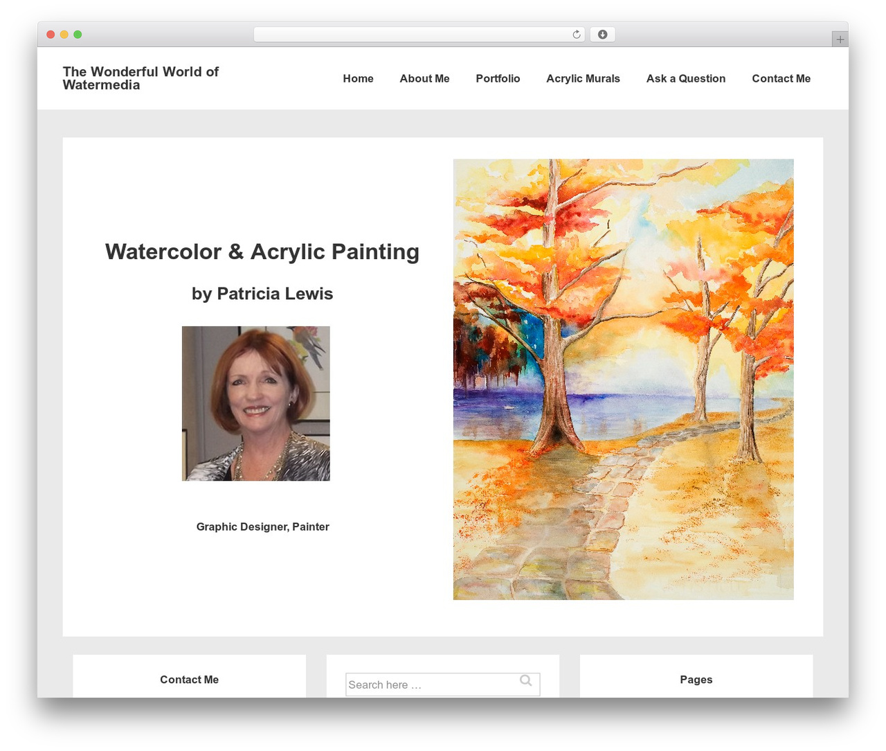 Responsive WP theme - lewisartanddesign2006.com
