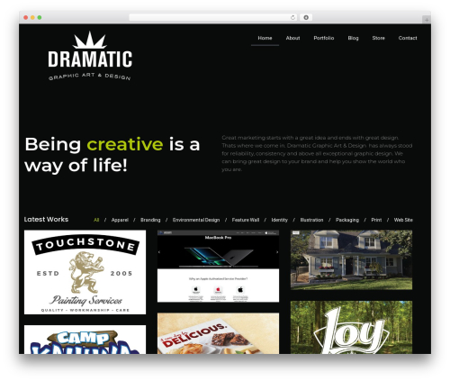 Theme WordPress Caster - dramaticgraphic.net