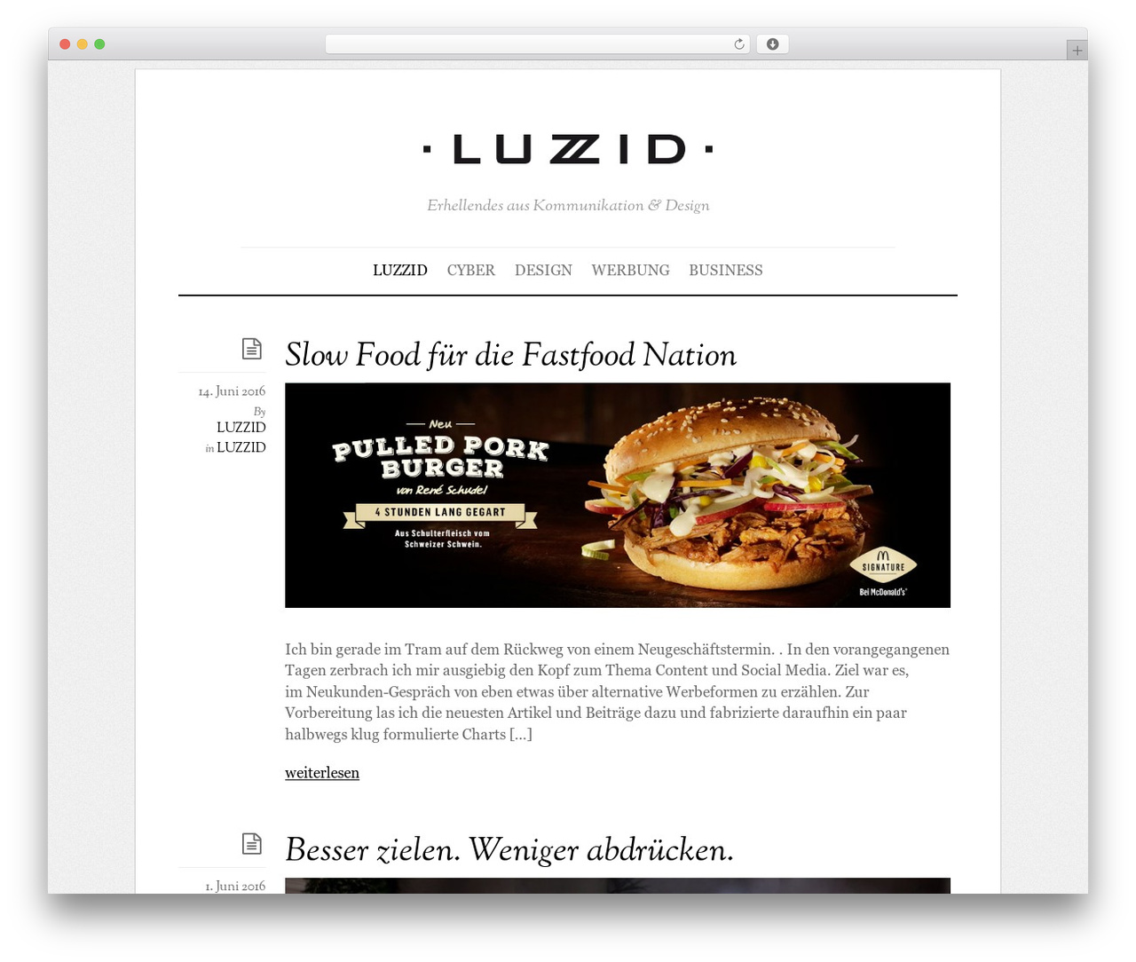 Themify Elemin theme WordPress - luzzid.ch