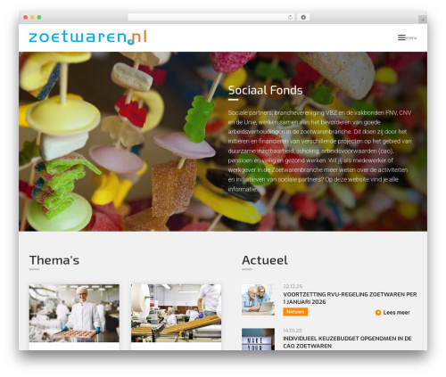 Total WordPress theme - zoetwaren.nl