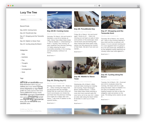 WordPress theme Alpha Trinity - lucythetree.com