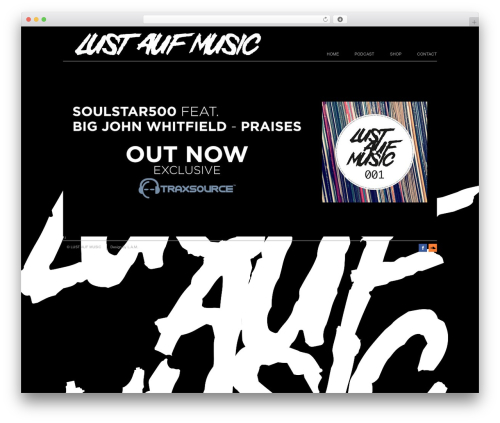 WordPress theme Rustik 3 - lustaufmusic.com