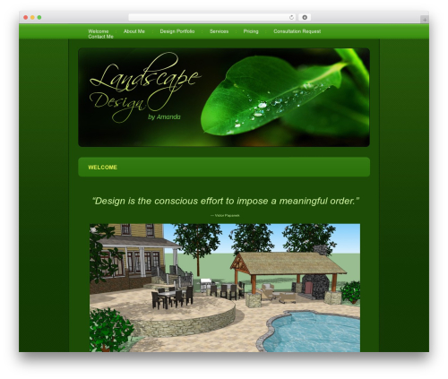 WordPress Theme 811 premium WordPress theme - landscapedesignbyamanda.com