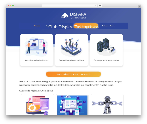 WordPress theme Apolo Theme - disparatusingresos.com