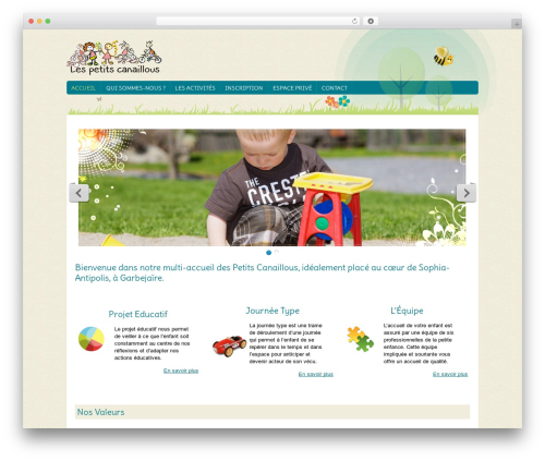 WordPress theme Child Care Creative - les-petits-canaillous.fr