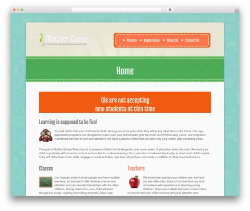WordPress theme Dreamy - lehipreschool.com