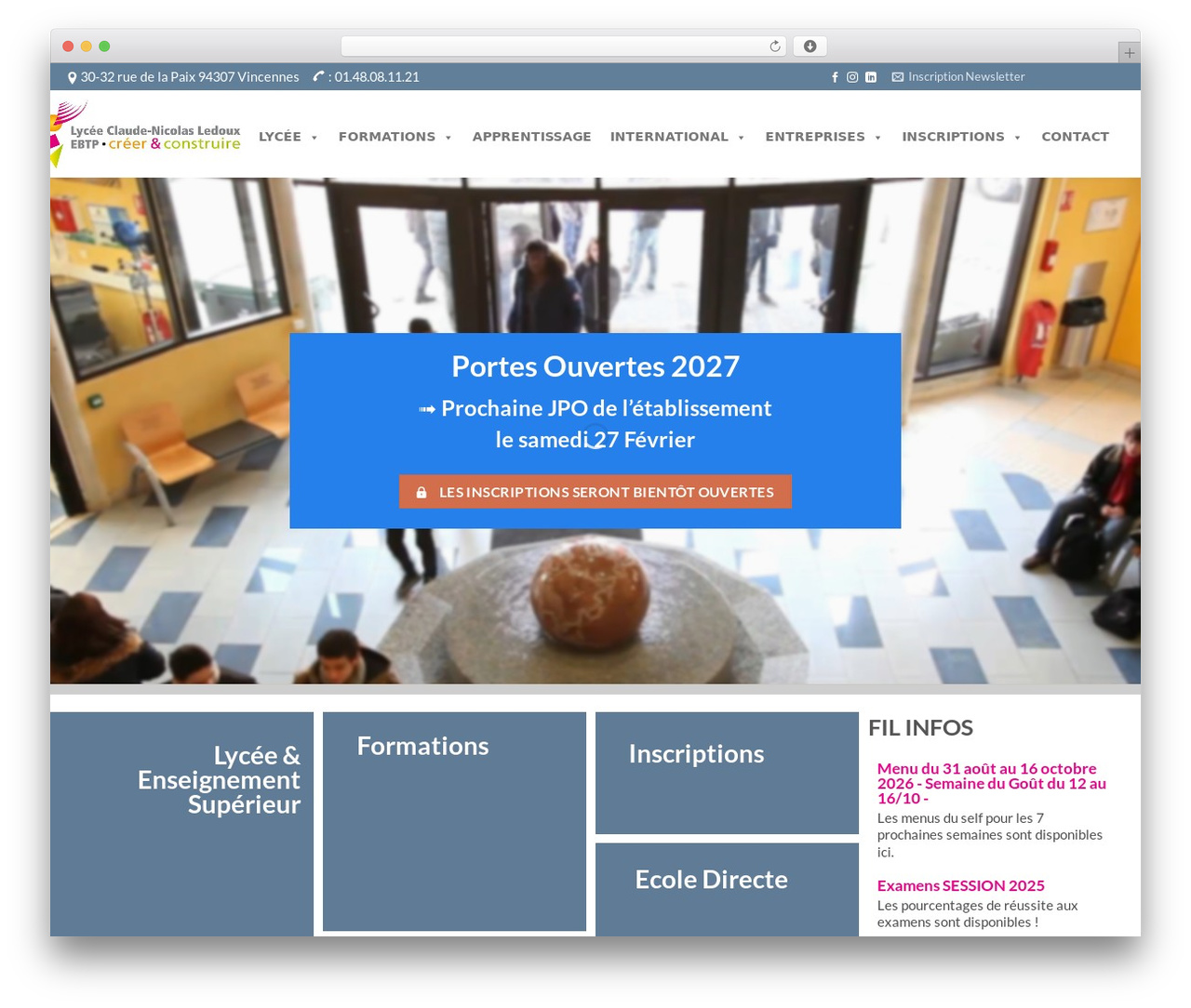 WordPress theme Flatsome - ledoux-ebtp.com