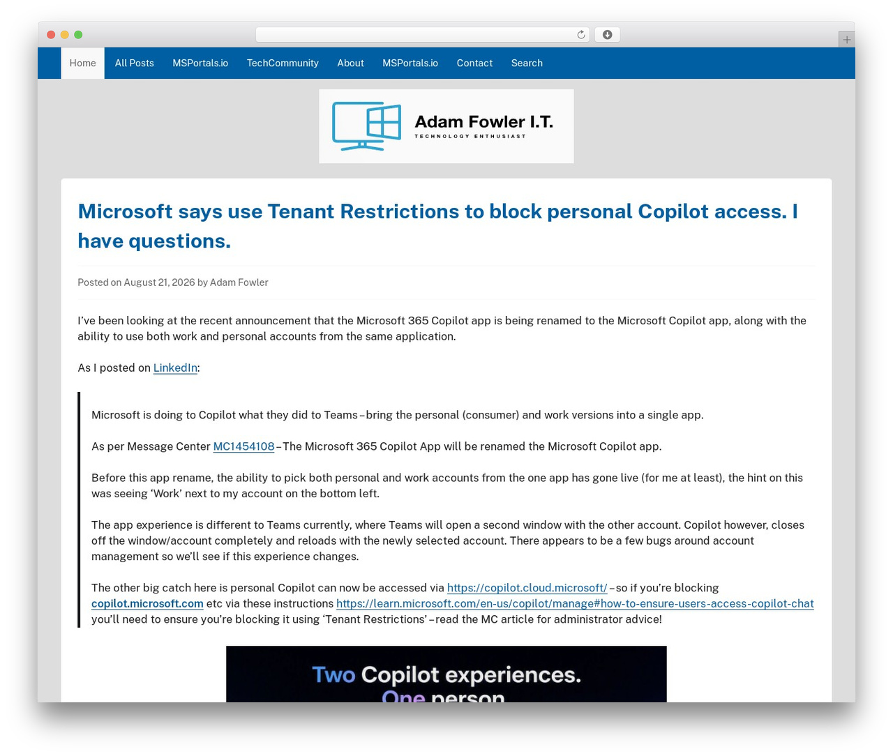 WordPress theme GovPress - www.adamfowlerit.com