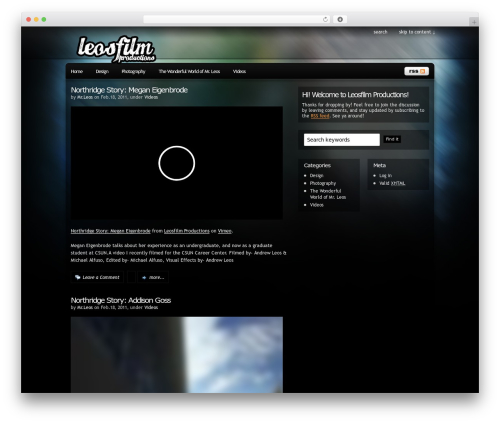 WordPress theme Pixel - leosfilm.com