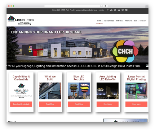 WordPress theme WP Nuvo - ledsolutions.ca