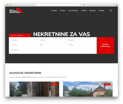 WpResidence theme WordPress - www.palankanekretnine.rs