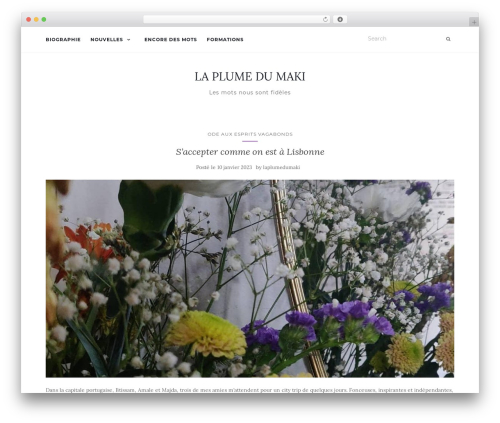 Activello free WordPress theme - laplumedumaki.com