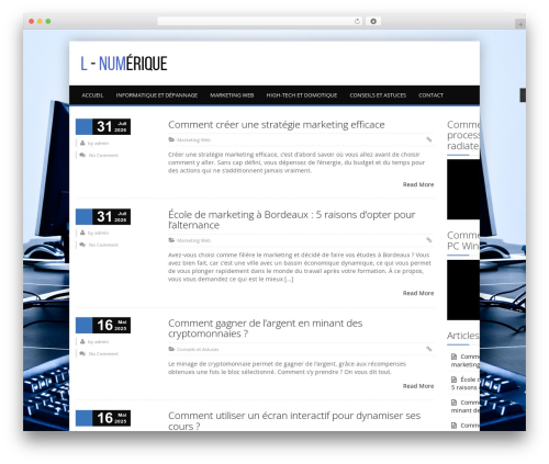 alterna9 (shared on wplocker.com) WordPress theme design - lexis-numerique.com