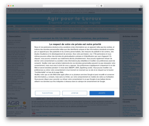 Andreas best WordPress theme - agirpourleloroux.unblog.fr