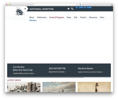 Beaver Builder Theme WordPress theme - seahistory.org