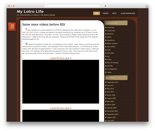 Best WordPress theme choco - lotro.allbyjohn.com