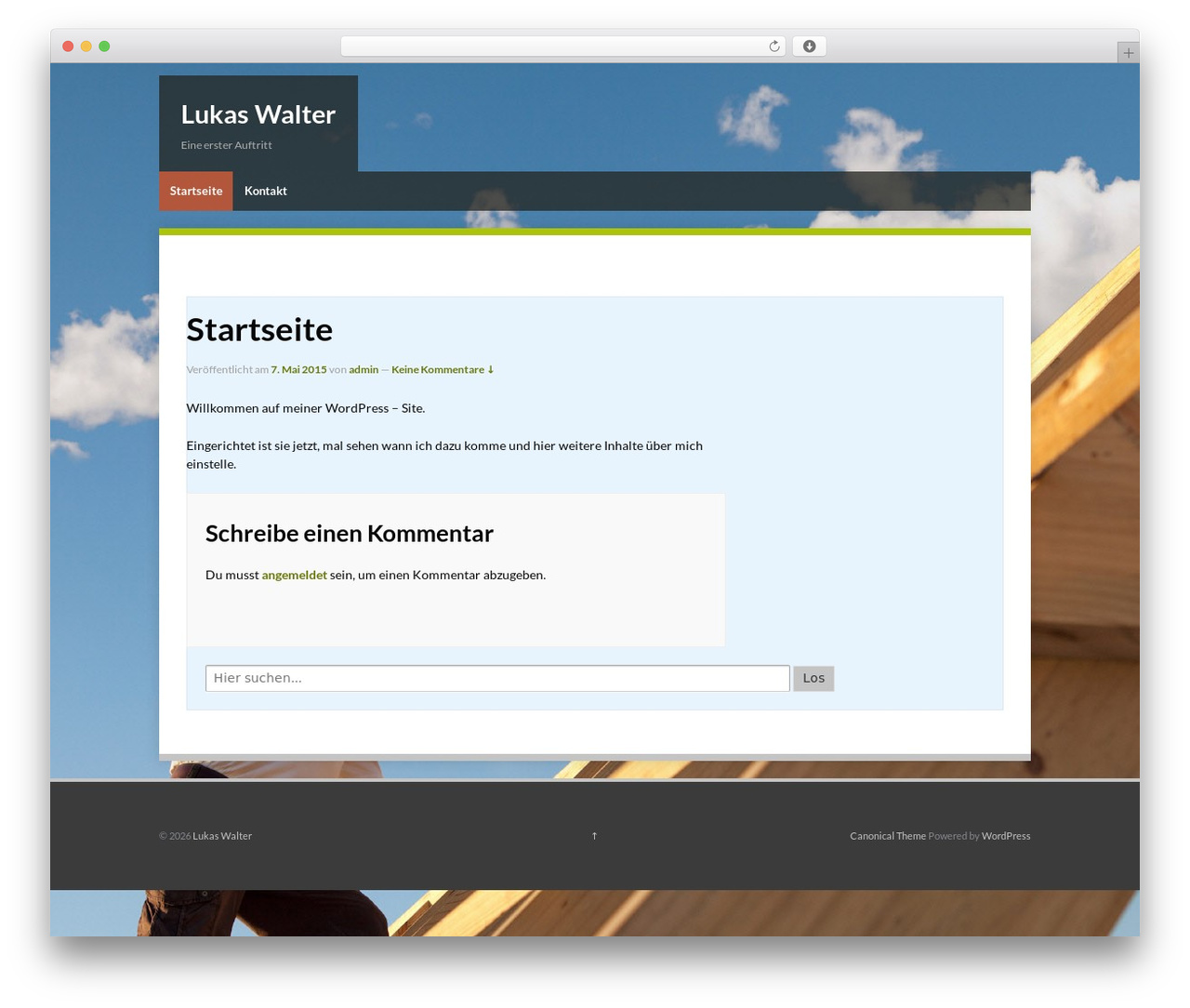 Canonical WordPress theme - lukaswalter.de