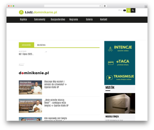 Dominikanie Klasztor Theme WordPress theme - lodz.dominikanie.pl