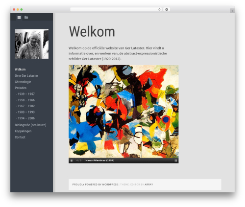 Editor free WordPress theme - lataster.nl