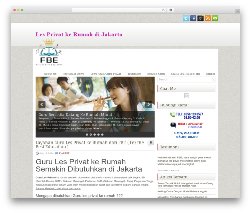 EducationZone WordPress website theme - lesprivatefbe.com
