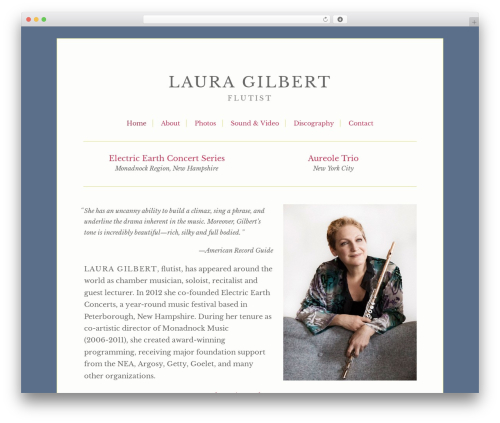 Foundation Starter Theme WordPress theme - lauragilbertflute.com