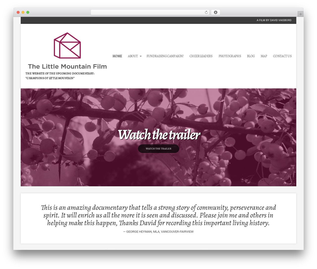 Igloo theme WordPress - littlemountainfilm.com