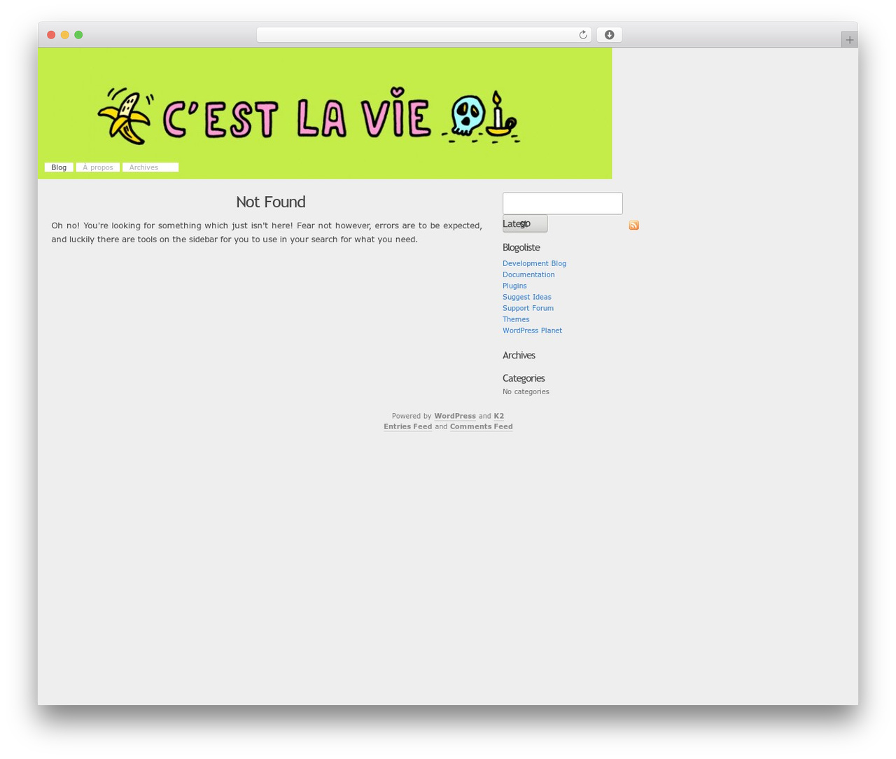 K2 WordPress blog theme - leblog.de.clemlacroquette.com