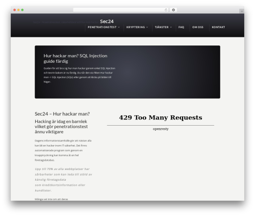 Aheto WordPress plugin - sec24.se