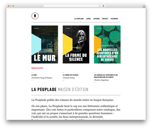 La Peuplade WordPress theme - lapeuplade.com