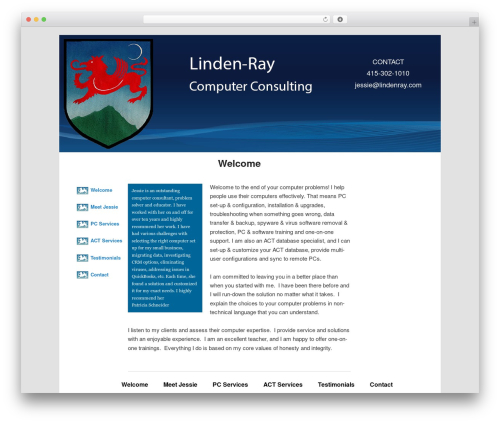 Linden-ray WordPress theme - lindenray.com