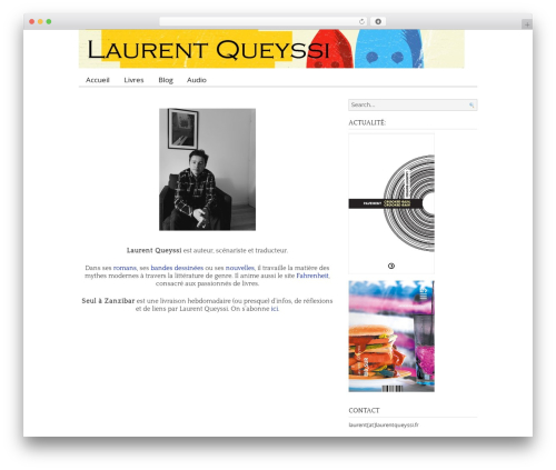 PressWork WordPress theme - laurentqueyssi.fr