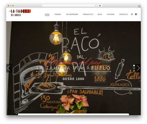 Rosa WordPress theme - latahonadelabuelo.com