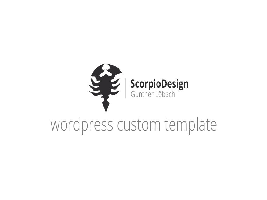 Scorpiodesign WordPress website theme by Markus Vocke