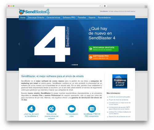 SendBlaster 2012 WordPress theme - sendblaster.es