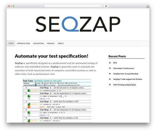 SeqZap (Simone child theme) WP theme - seqzap.com