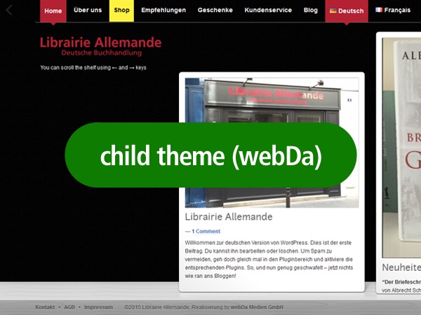 Shelf Pro webDa WordPress website theme