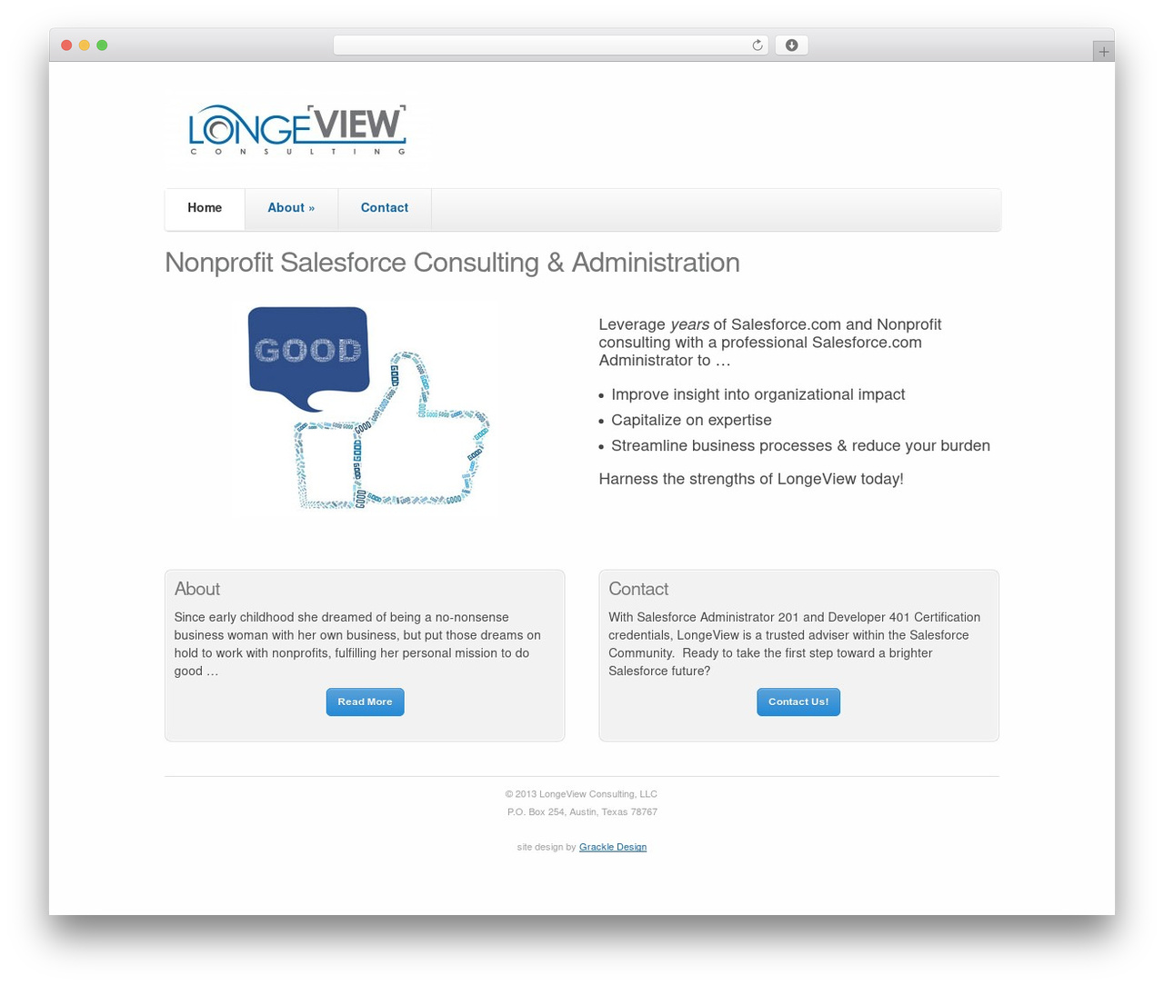 Skeleton WP theme - longeview.com