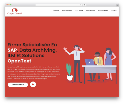 Softing WordPress theme - corpusconseil.com