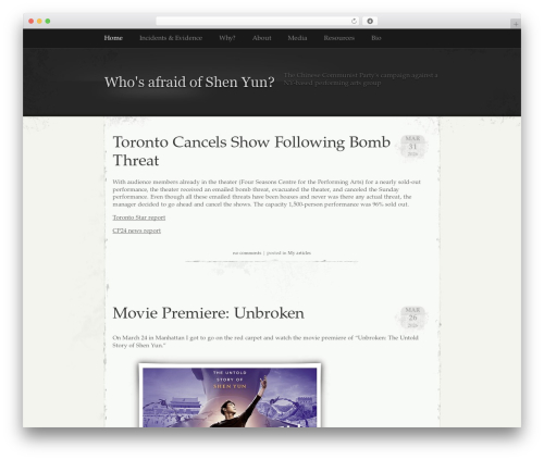 Theme WordPress Elegant Grunge - leeshailemish.com