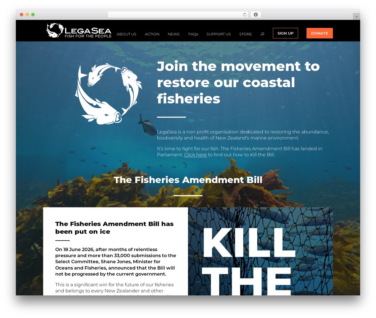 Theme WordPress LegaSea - legasea.co.nz