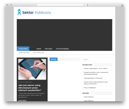 Theme WordPress Publisher - sektor-publiczny.pl