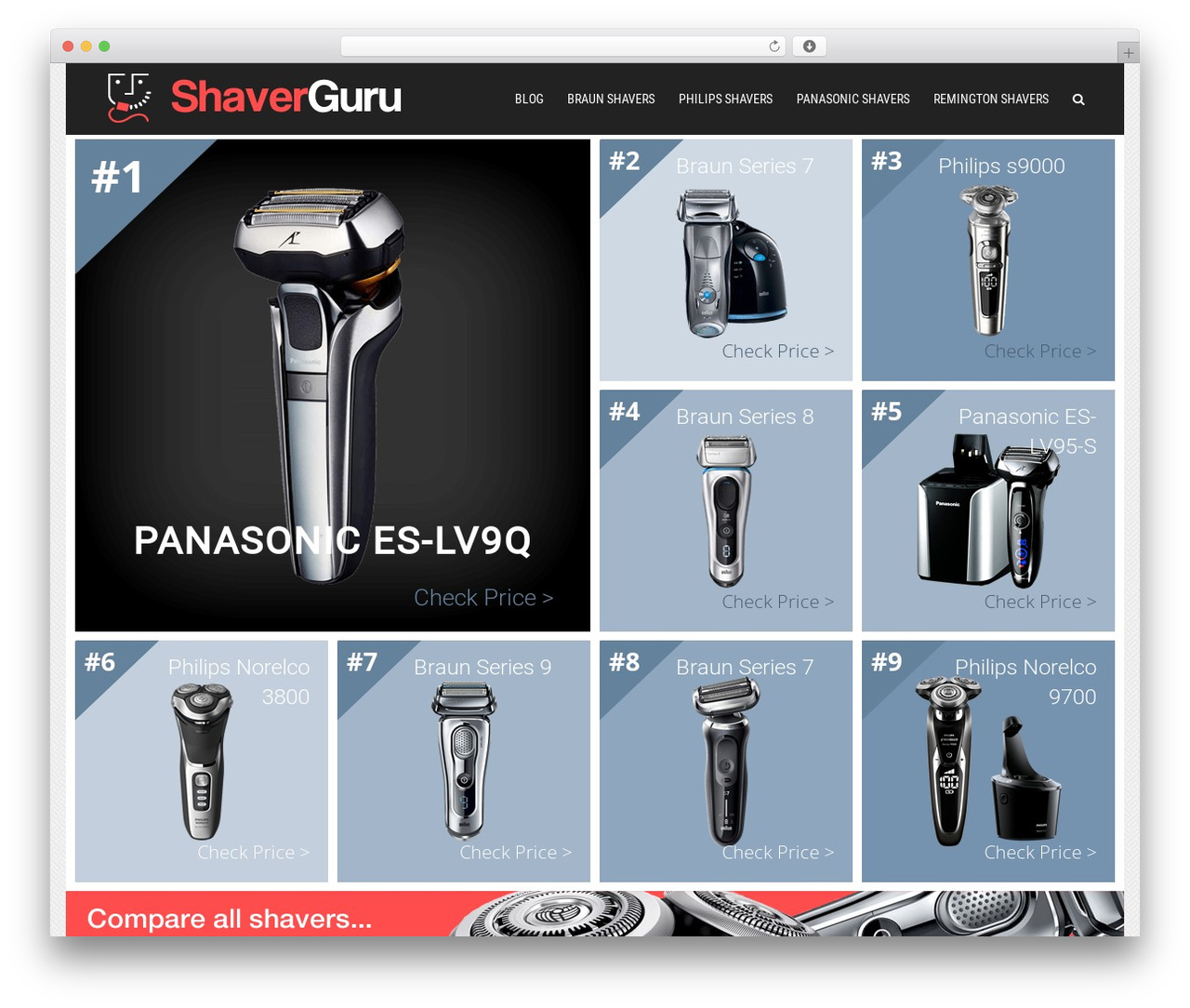 Throne WordPress theme - shaverguru.com Throne WordPress theme - shaverguru.com