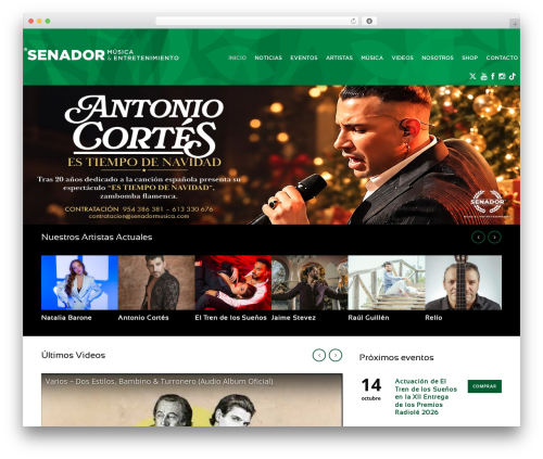 Gdlr portfolio WordPress plugin - senadormusica.com