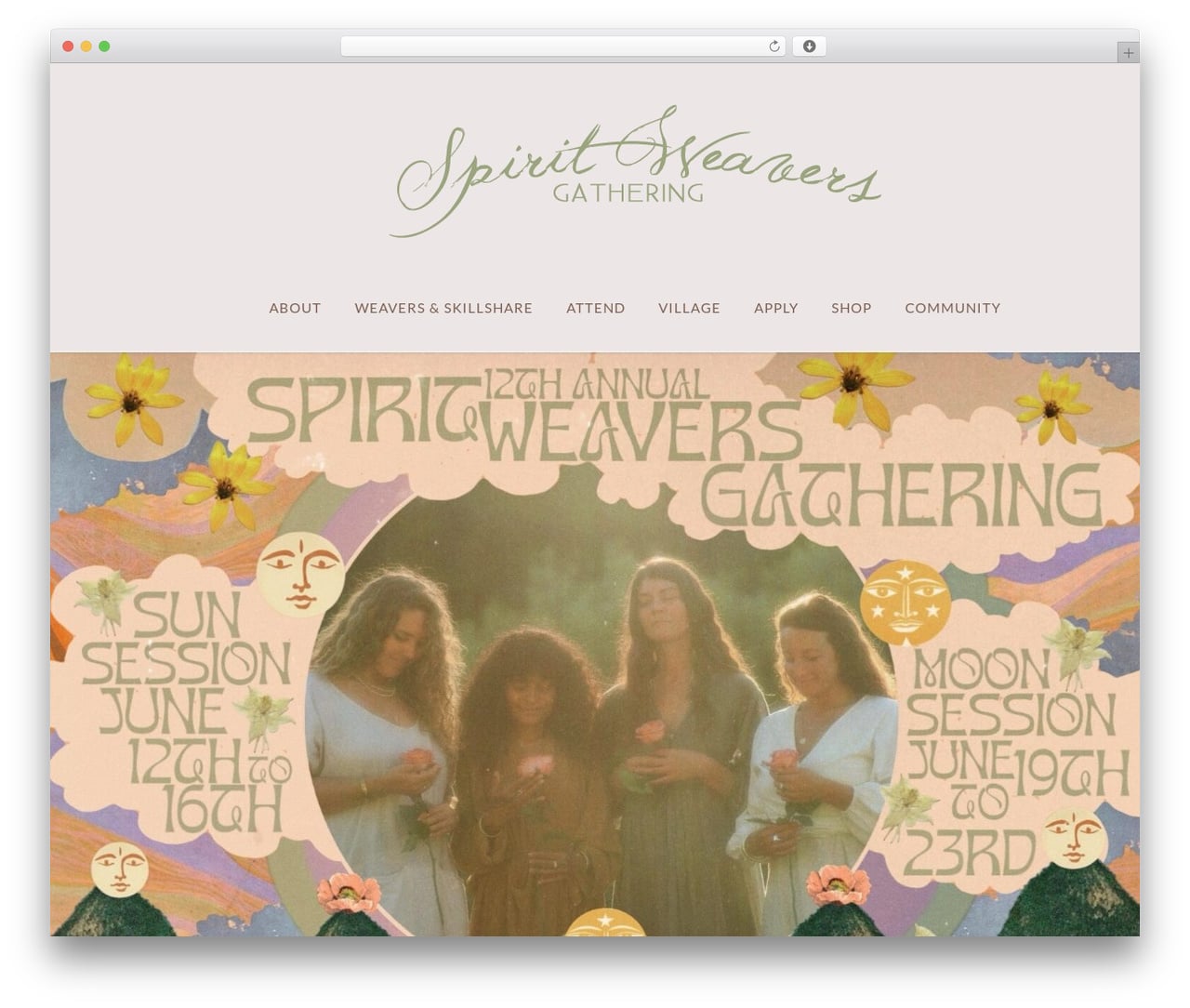 WordPress theme Bridge - spiritweaversgathering.com