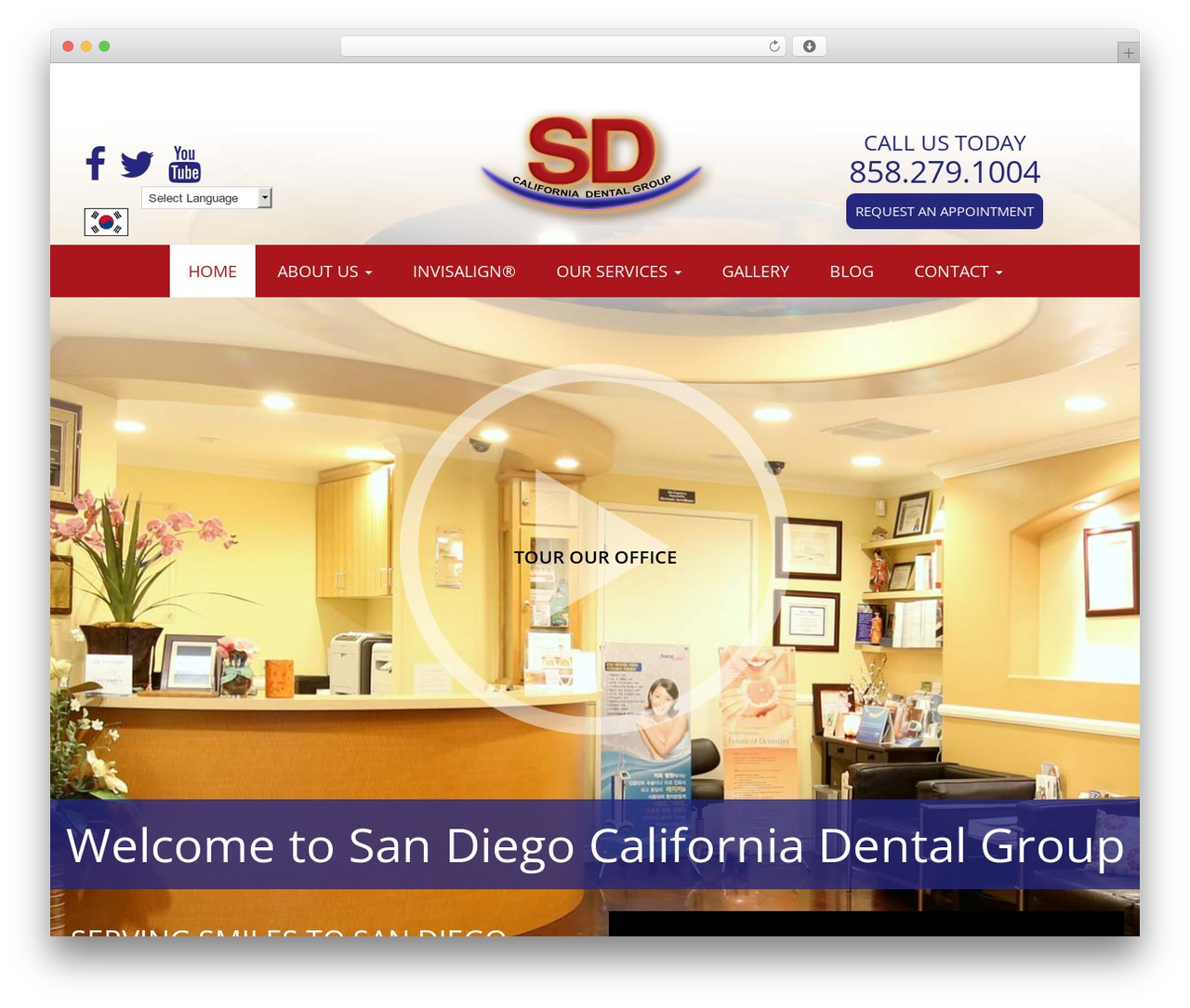 WordPress theme Dental Affiliate Bootstrap - sddentalgroup.com