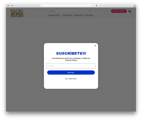 WordPress theme dulcono - dulconoroma.cl
